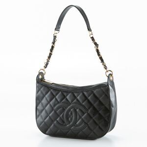 Chanel One Shoulder Caviar Skin Bag